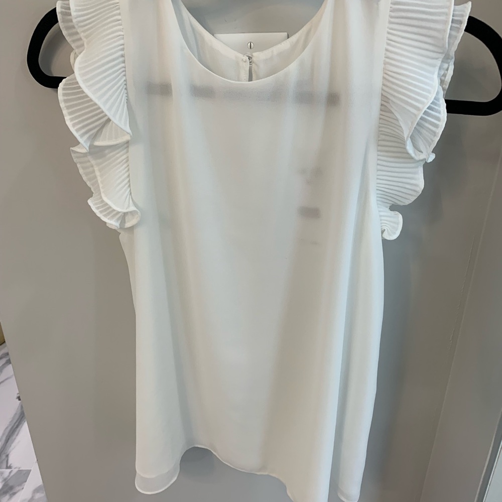 Naked Zebra ruffle sleeve top